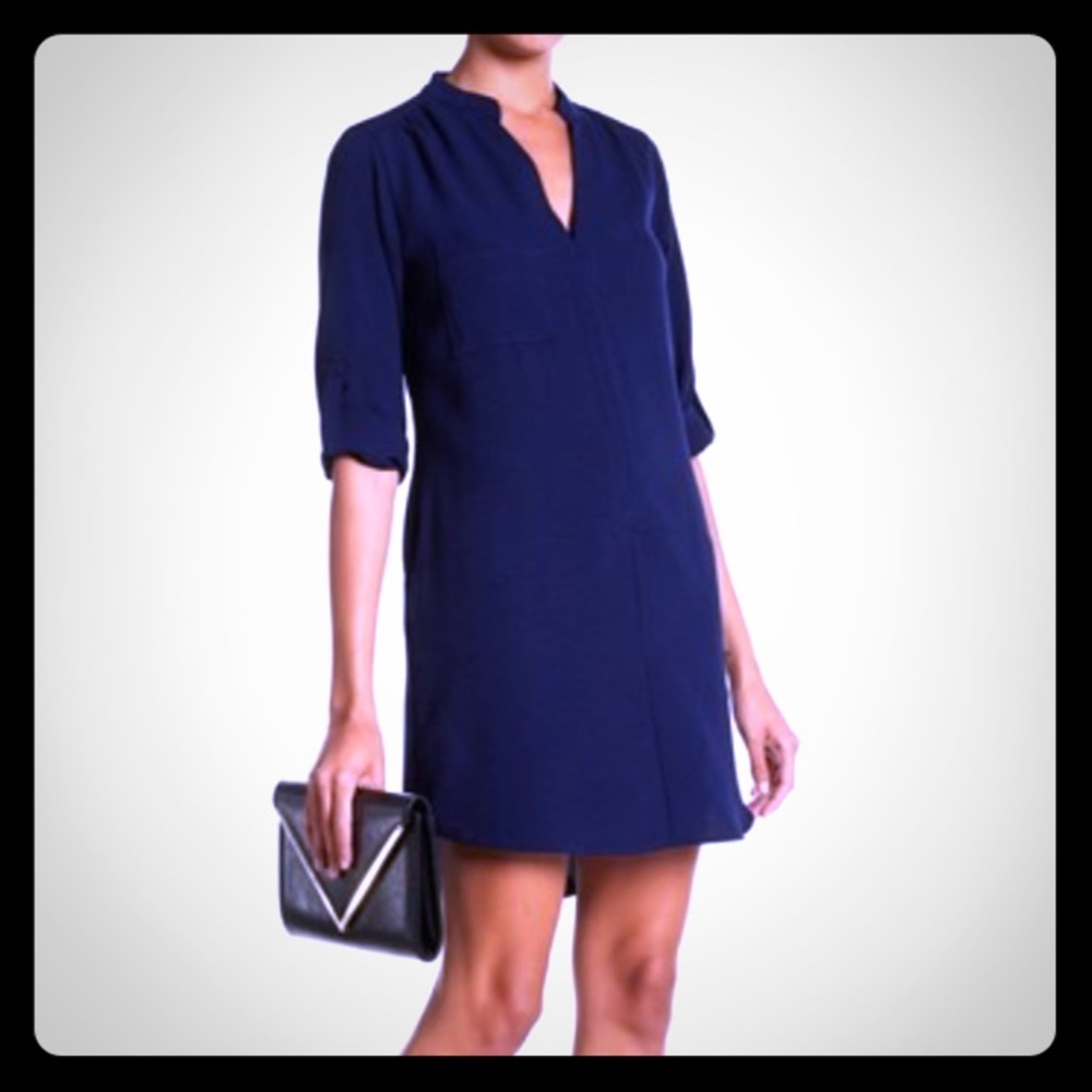 3/4 sleeve shift dress